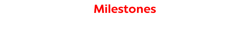 Milestones